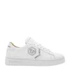 Philipp Plein Lo-top Leather Arrow Force Sneakers In White