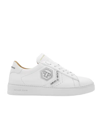 PHILIPP PLEIN LACE-UP LOW-CUT SKATE SHOES