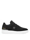 Philipp Plein Leather Low-top Sneakers In Black