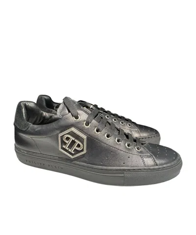 Philipp Plein Laced Sneakers In Gray