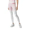 Philipp Plein Ladies Geometric Jogging Leggings In Pink/white