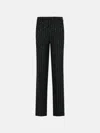 Philipp Plein 'lady Fit' Sequined Pants In Black Wool Blend