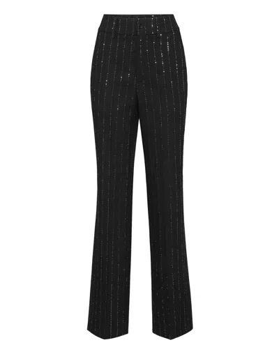Philipp Plein Lady Fit Trousers Paillettes In Multi