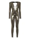 PHILIPP PLEIN LAMÉ JERSEY JUMPSUIT