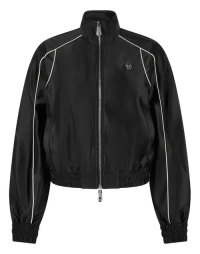 Philipp Plein Laminated Tracksuit Jacket Women In Multi