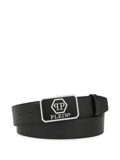 Philipp Plein Leather Belt In Black