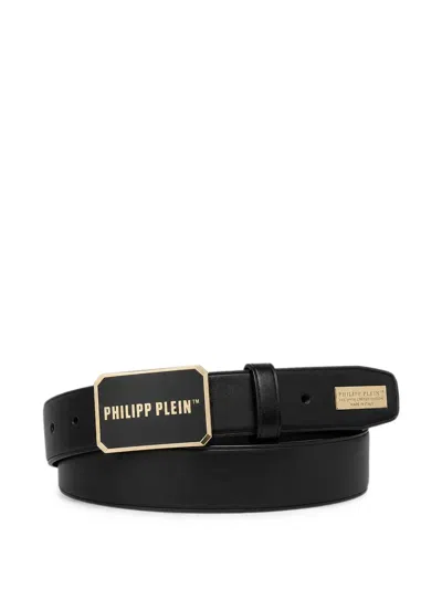 Philipp Plein Leather Belt In Black