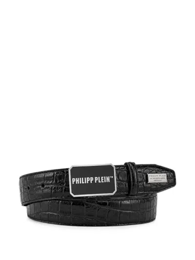 Philipp Plein 코코 레더 벨트 In Black