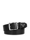Philipp Plein Leather Belt Triangle Men In Black