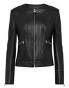 Philipp Plein Leather Jacket In Black