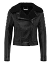 Philipp Plein Leather Biker Killer Latex In Black