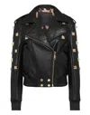 PHILIPP PLEIN LEATHER BOMBER