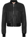PHILIPP PLEIN LEATHER BOMBER JACKET