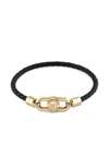 Philipp Plein Leather Clasp Bracelet