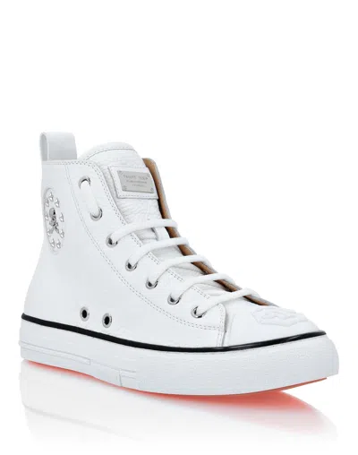 Philipp Plein White Megastar Hi-top Sneakers