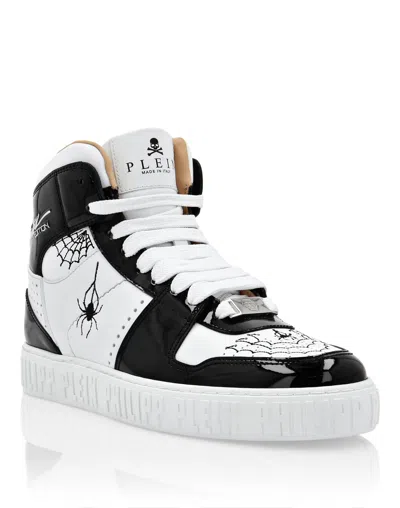 Philipp Plein Leather Hi-top Sneakers In Multi