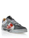 Philipp Plein Leather Hi-top Sneakers Retrokickz Tm In Grey