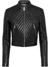 Philipp Plein Leather Jacket In Black