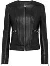 Philipp Plein Leather Jacket In Black