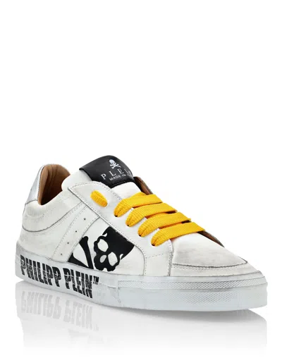 Philipp Plein Leather Lo-top Sneakers Retrokickz Tm In White