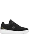 Philipp Plein Leather Low-top Sneakers In Black