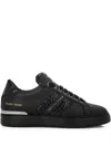Philipp Plein Leather Low-top Sneakers In Black