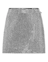 Philipp Plein Leather Mini Skirt Crystal