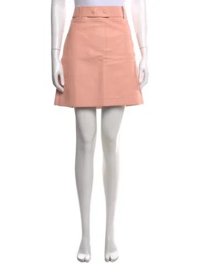 Pre-owned Philipp Plein Leather Mini Skirt W/ Tags In Pink