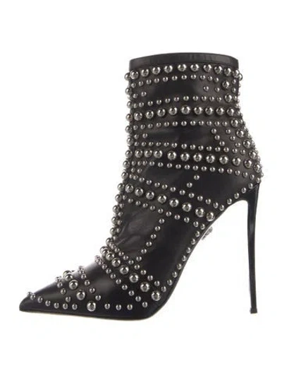 Pre-owned Philipp Plein Leather Patterned Boots In Multi