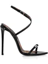 Philipp Plein Leather Sandals In Black