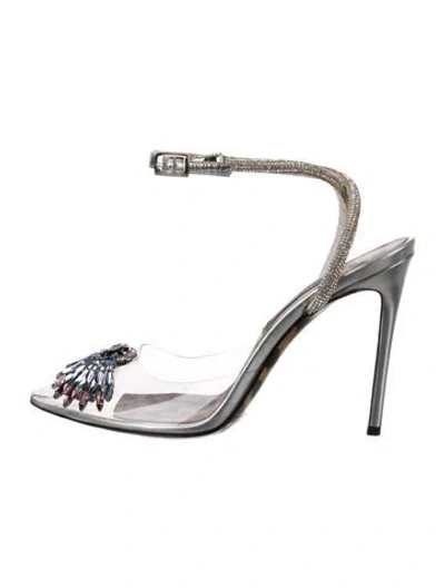Pre-owned Philipp Plein Leather Slingback Pumps