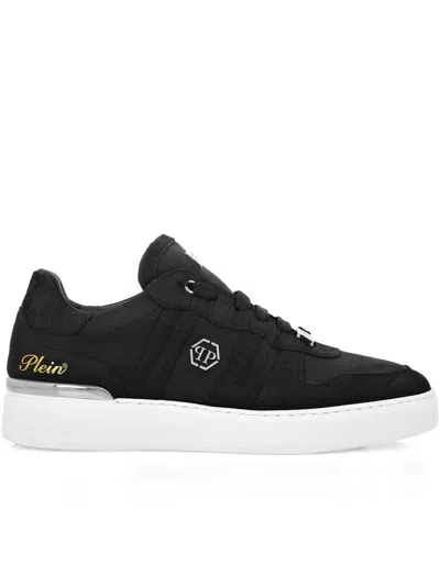 Philipp Plein Leather Sneakers In Black