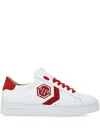 Philipp Plein Lo-top Leather Arrow Force Sneakers In White