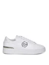 Philipp Plein White Leather Sneakers In Blanco