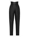 Philipp Plein 80s Fit Iconic Plein Leather Trousers In Black