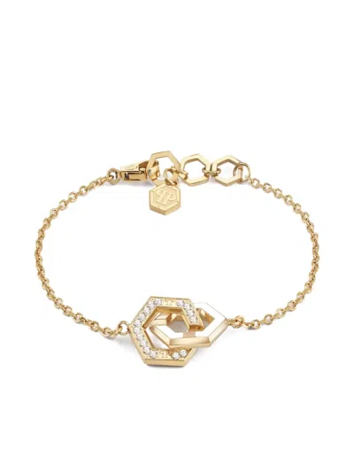Philipp Plein Legacy Enamel Bracelet In Gold