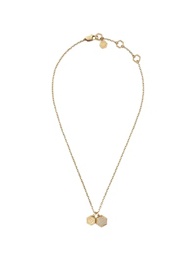 Philipp Plein Legacy Pendant Chain Necklace In Gold