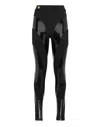 Philipp Plein Contrasting Panel Leggings In Black