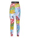 Philipp Plein Leggings Bombing Graffiti In Multi
