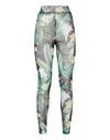 Philipp Plein Graphic-print Leggings In Grey