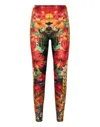 Philipp Plein Hawaii-print Leggings In Multi