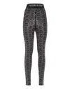 Philipp Plein Monogram-print Embellished Leggings In Black