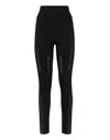 Philipp Plein Leggings With Crystals In Black