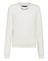 PHILIPP PLEIN LEISUREWEAR SWEATSHIRT LS EMBROIDERY SIGNATURE