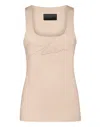 PHILIPP PLEIN LEISUREWEAR TANK TOP EMBROIDERY SIGNATURE