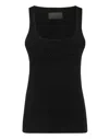 Philipp Plein Logo-embroidered Tank Top In Black