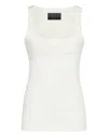 Philipp Plein Logo-embroidered Tank Top In White