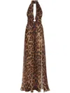 PHILIPP PLEIN LEOPARD-PRINT LONG DRESS