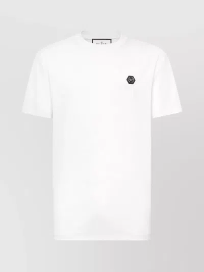 Philipp Plein Lightweight Short Sleeve Crew Neck T-shirt In White