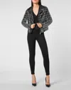 Philipp Plein Limited Edition Crystal Biker With Crystals In Black